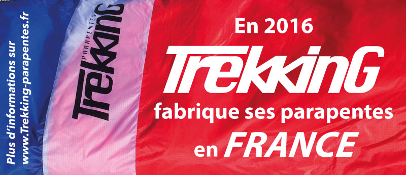 Trekking fabrique ses parapentes en France