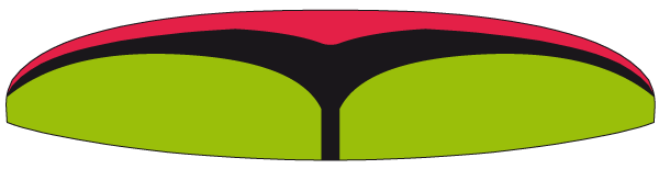 Bird Trekking couleur rouge noir lime