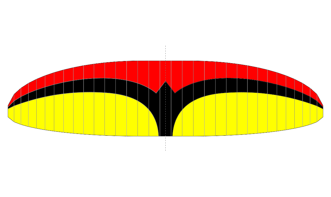 Just one trekking parapente Rouge Noir Jaune